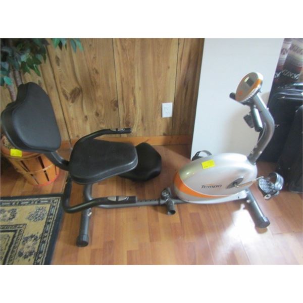 TEMP RECUMBENT EXERCISE BIKE W/EXTRA SEAT