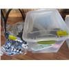 Image 1 : BIN OF MISC. WOOL & ACCESS. & A WOOL AFGHAN