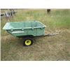 Image 1 : JOHN DEERE UTILITY TRAILER, CRACKED & REPAIRED FRONT & EXTENDED TONGUE