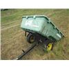 Image 7 : JOHN DEERE UTILITY TRAILER, CRACKED & REPAIRED FRONT & EXTENDED TONGUE