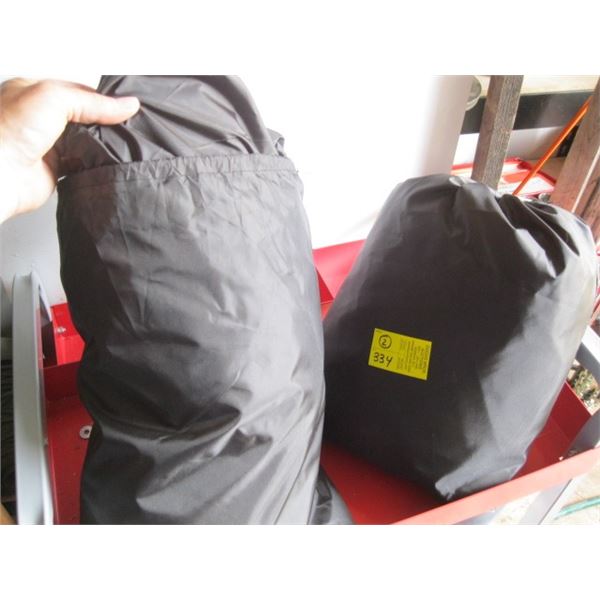 2 NYLON BLACK COVERS IN BAGS