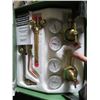 Image 2 : NEW VICTOR METALIST OXYACETYLENE TORCH SET W/GUAGES & PAIR OF WELDING GLOVES