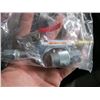 Image 3 : SMALL 12V AIR COMPRESSOR & BAG W/MISC. ITEMS