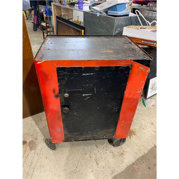 Rolling tool cabinet and contents
