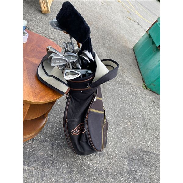 Golf clubs in bag