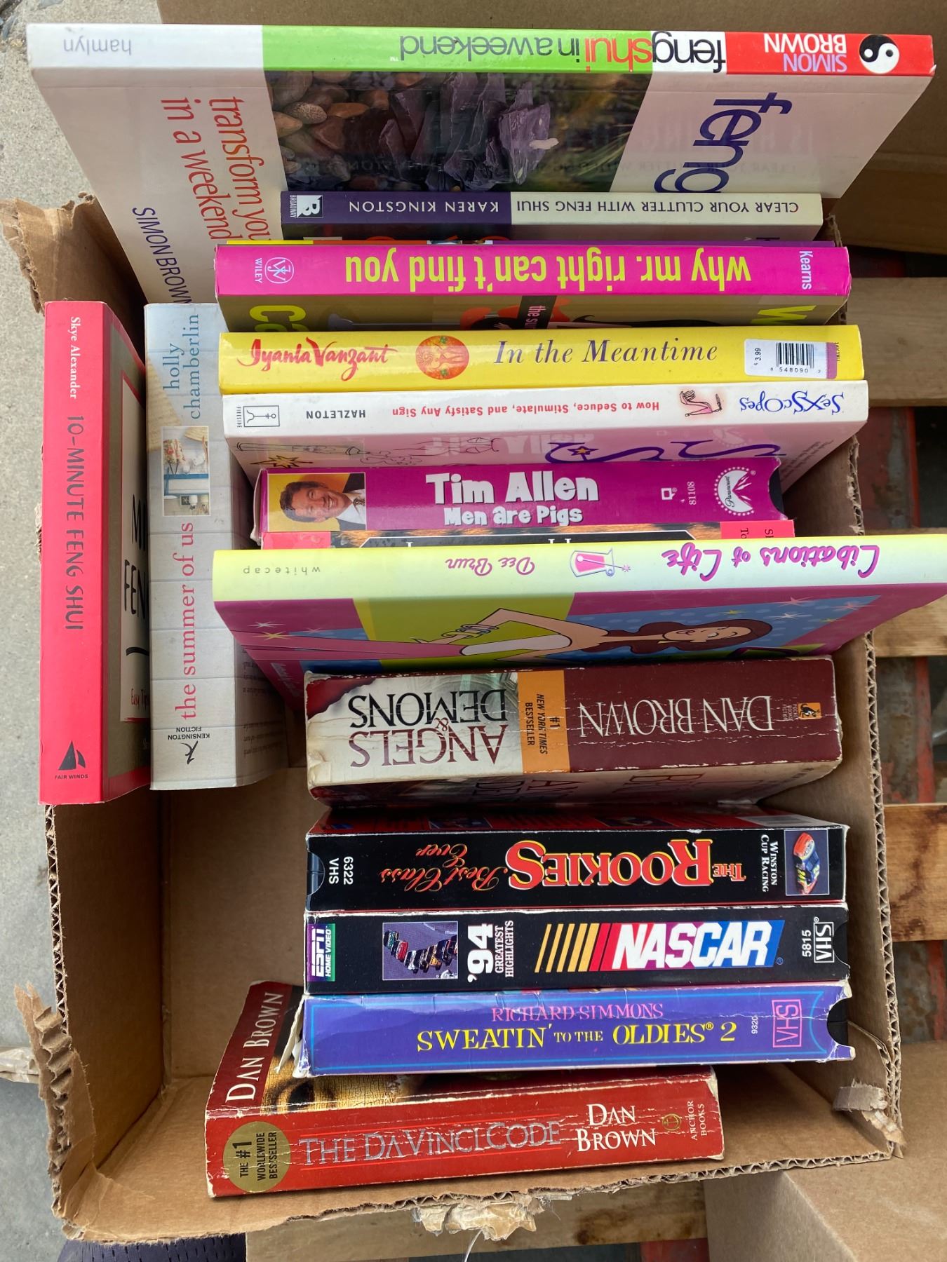 Books and vhs tapes