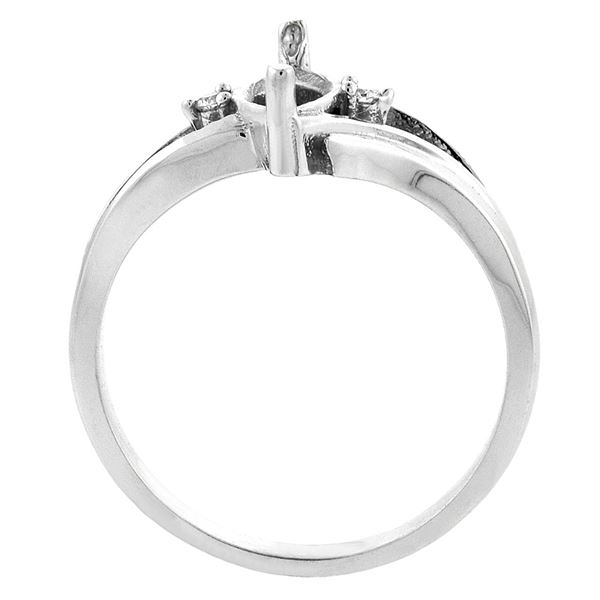 1.14 CTW Garnet & Diamond Ring 10K White Gold - REF-23A2X