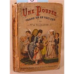 1877 "UNE POUPEE" HARDCOVER BOOK PARIS