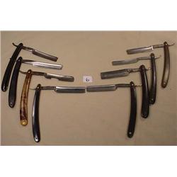 LOT OF 8 VINTAGE STRAIGHT RAZORS - Incl. Hamacher,
