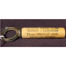 PRE PROHIBITION CORKSCREW SNELLING LIQUOR STORE - 
