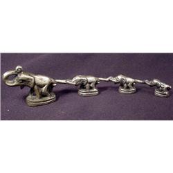 4 VINTAGE FIGURAL ELEPHANT WEIGHTS - POSS. USED TO