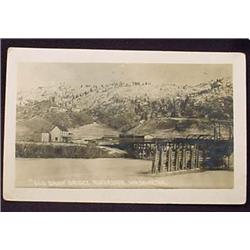 VINTAGE RPPC REAL PHOTO POSTCARD RIVERSIDE, WA TOW