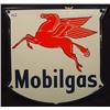Image 1 : 1940'S MOBILGAS PEGASUS PORCELAIN ADVERTISING SIGN
