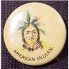 Image 1 : ANTIQUE CELLULOID AMERICAN INDIAN PINBACK BUTTON -