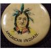 Image 3 : ANTIQUE CELLULOID AMERICAN INDIAN PINBACK BUTTON -