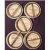 Image 2 : LOT OF 5 ANTIQUE CELLULOID SOLDIERS PINBACK BUTTON