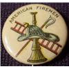Image 4 : LOT OF 2 1896 CELLULOID FIREMAN PINBACK BUTTONS - 