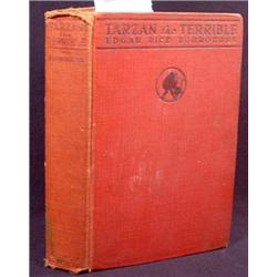 1921  TARZAN THE TERRIBLE  HARDCOVER BOOK BY EDGAR