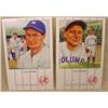 Image 3 : LOT OF 4 LOU GEHRIG BASEBALL POSTCARDS - Signed by