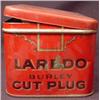 Image 2 : VINTAGE LAREDO BURLEY CUT PLUG TOBACCO TIN