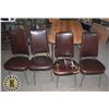 Image 2 : KITCHEN TABLE WITH FOUR CHAIRS