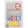 NEW 6PC DUAL TIP SKETCH MARKER SET (FLORAL)