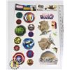 Image 1 : 2 NEW WALL DECALS MARVEL AND STAR WARS