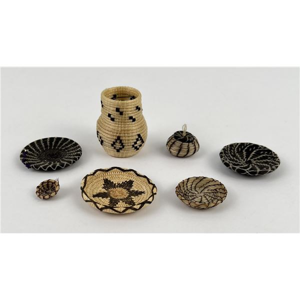 Collection of Miniature Indian Baskets