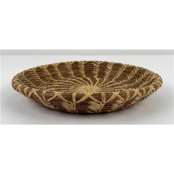 Native American Indian Made Pine Needle Basket