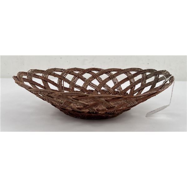Native American Indian Woven Willow Basket