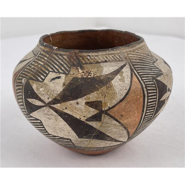 Antique Zia Indian Pottery Bowl Pot
