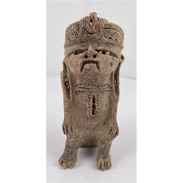 Mexican Aztec Pottery Figure