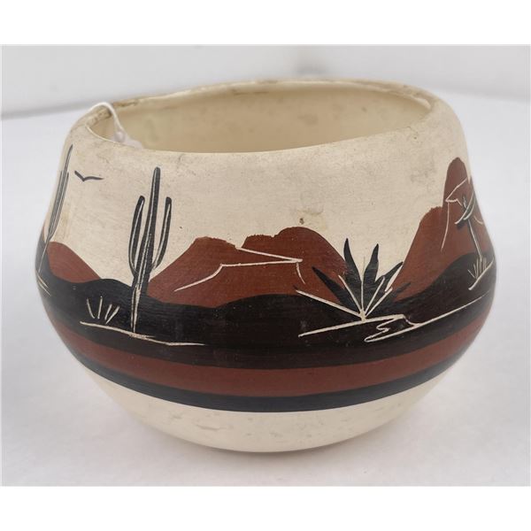 Navajo Indian Pottery Vase Pot Juan Redeye