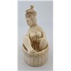 Image 2 : Antique Carved Japanese Netsuke Bathing Woman