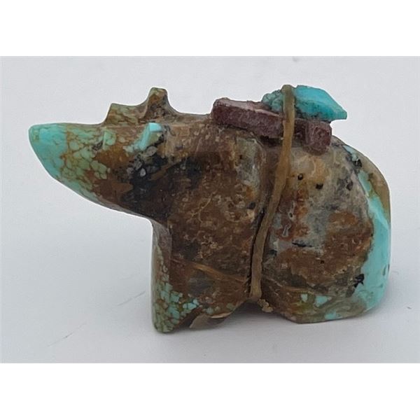 Zuni Indian Turquoise Bear Fetish