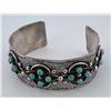 Image 1 : Navajo Sterling Silver Turquoise Bracelet