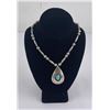 Image 1 : Navajo Sterling Silver Turquoise Necklace