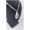 Image 2 : Navajo Sterling Silver Turquoise Necklace