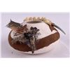 Image 1 : Native American Indian Leather Covered Pot