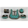 Image 1 : Zuni Sterling Silver Belt Buckle Set