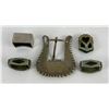 Image 2 : Zuni Sterling Silver Belt Buckle Set