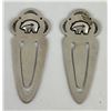 Image 1 : Zuni Bear Sterling Silver Bookmarks