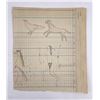 Image 10 : Pair of Antique Plains Indian Ledger Drawings