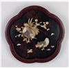 Image 1 : Antique Japanese Shell Overlay Lacquer Plaque