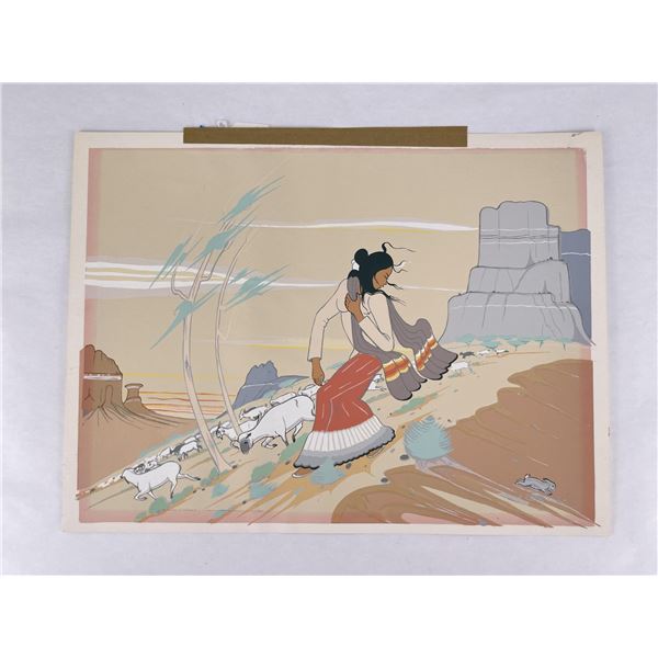 Robert Chee Gouache Painting