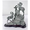Image 1 : Metal Bighorn Sheep Sculpture Statue