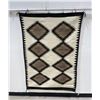 Image 1 : Navajo Indian Double Saddle Blanket Rug