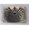 Image 1 : Hopi Sterling Silver Man in Maze Buckle