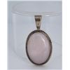 Image 1 : Navajo Sterling Silver Rose Quartz Pendant