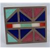 Image 1 : Zuni Indian Sterling Silver Inlay Brooch